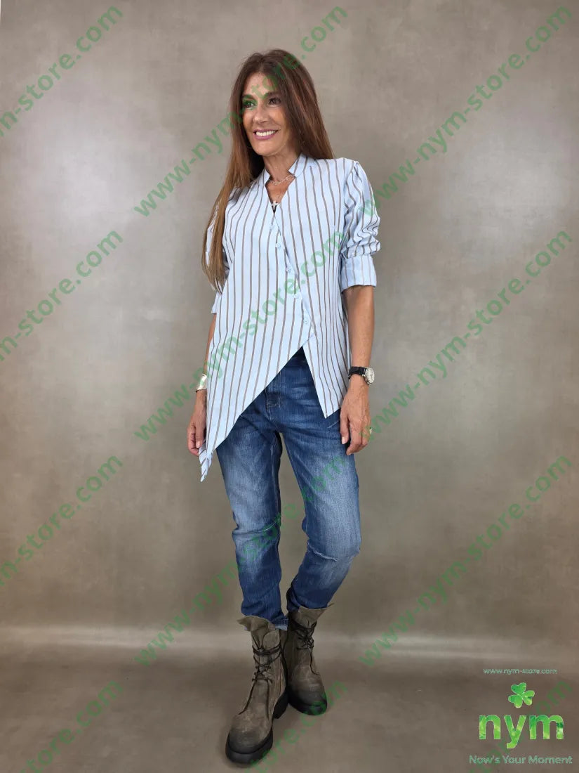 camicia guru bacchettata 100co - CAMICIA