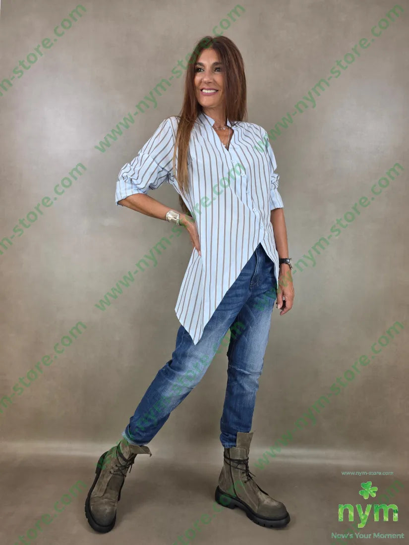 camicia guru bacchettata 100co - CAMICIA