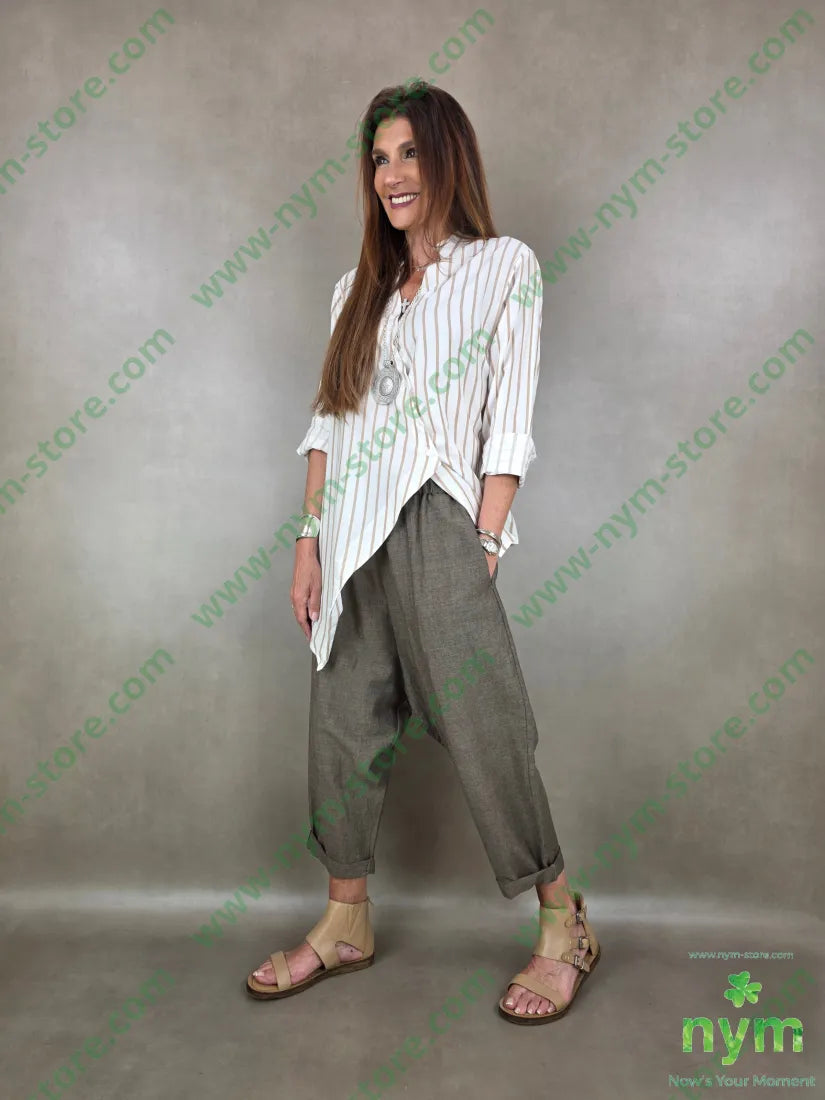 camicia guru cotone bacchettata 100co - U / CAMMELLO / PE26 - CAMICIA