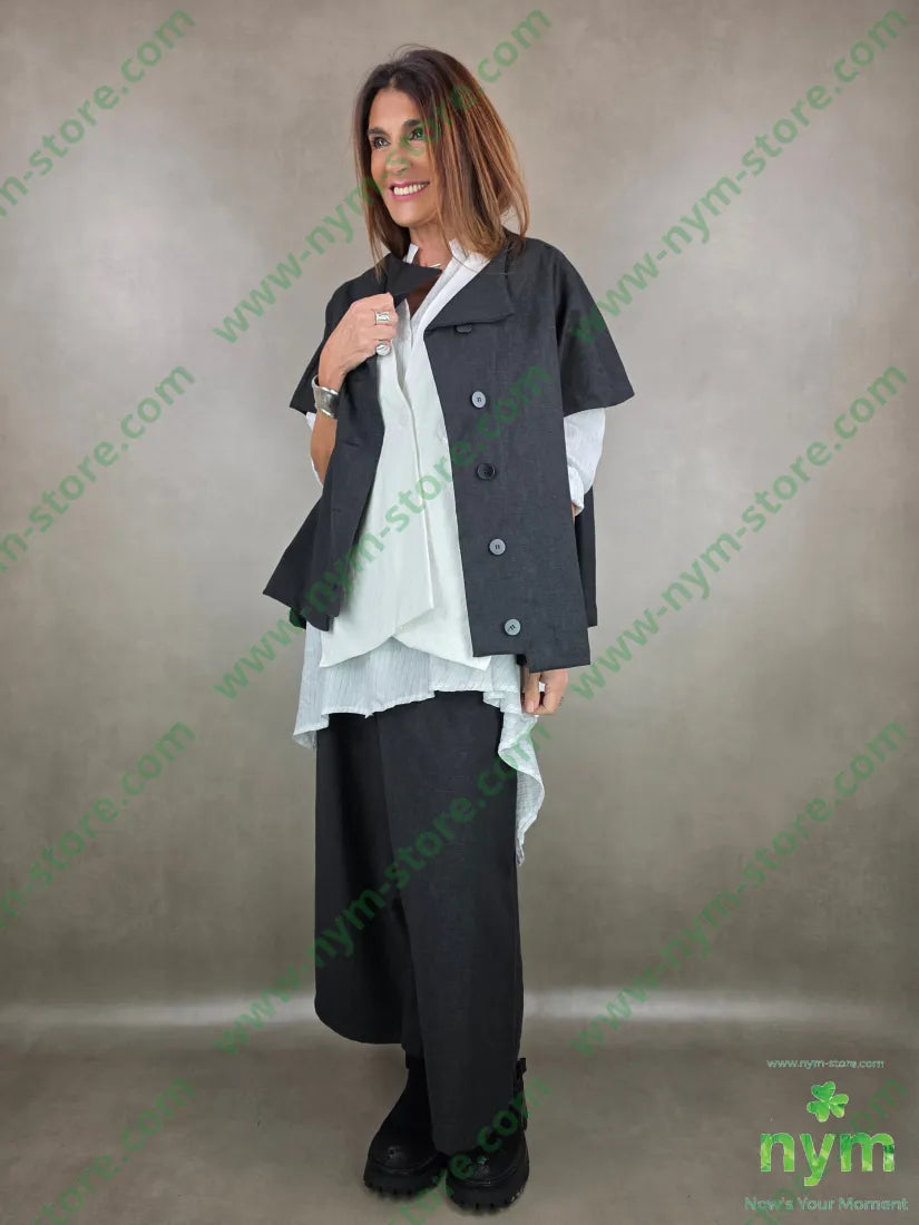 camicia guru lunga tessuto gessato 100co CAMICIA