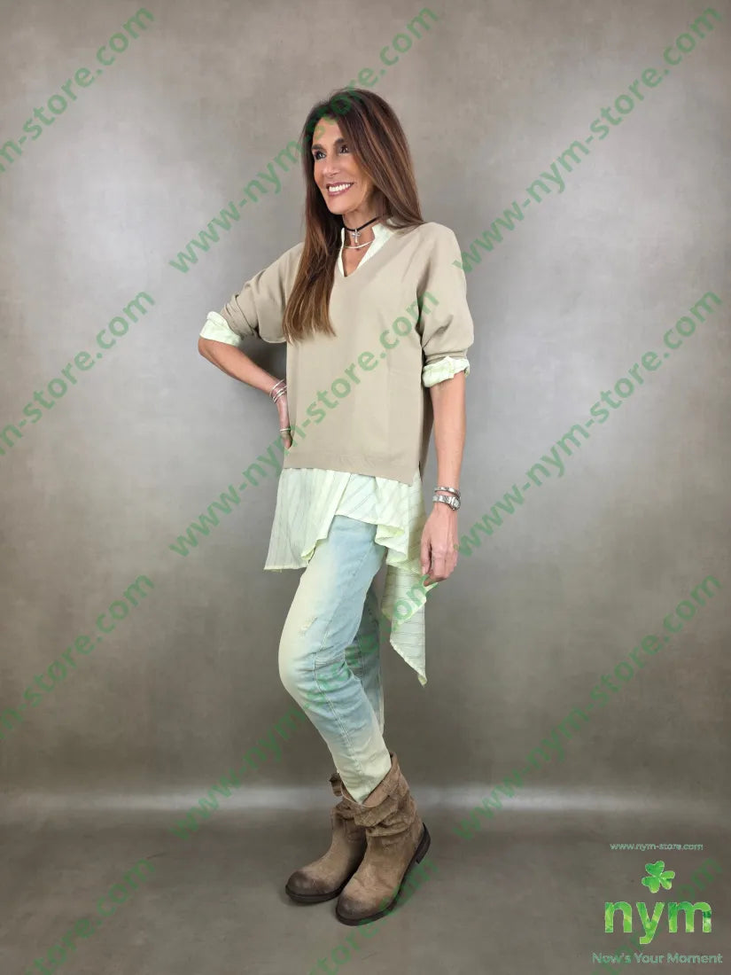 camicia guru lunga tessuto riga 65ly17ny16li CAMICIA