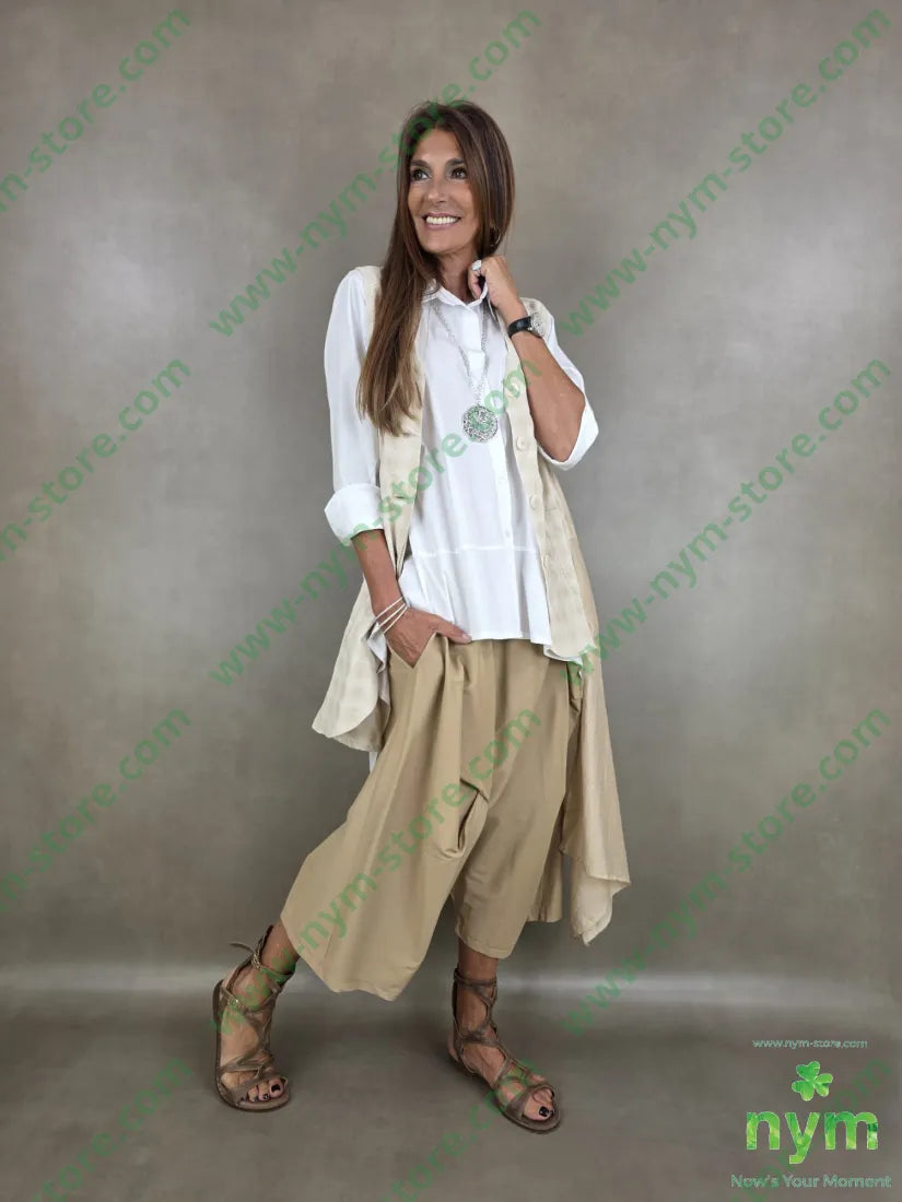 camicia lunga con punta dietro 100co - U / BIANCO / AI25 - CAMICIA