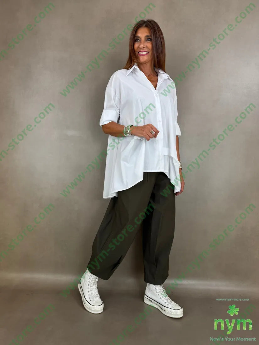 camicia lunga con rimborso 100co - U / BIANCO / AI26 - CAMICIA