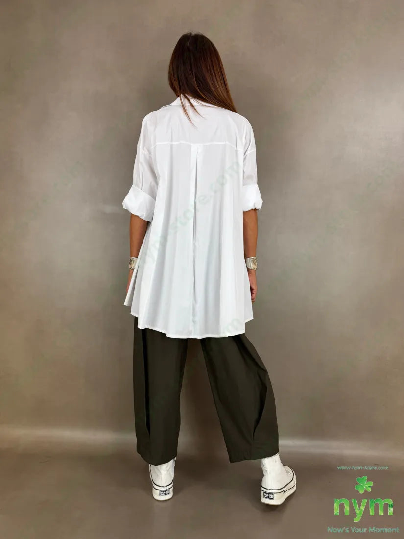 camicia lunga con rimborso 100co - U / BIANCO / AI26 - CAMICIA