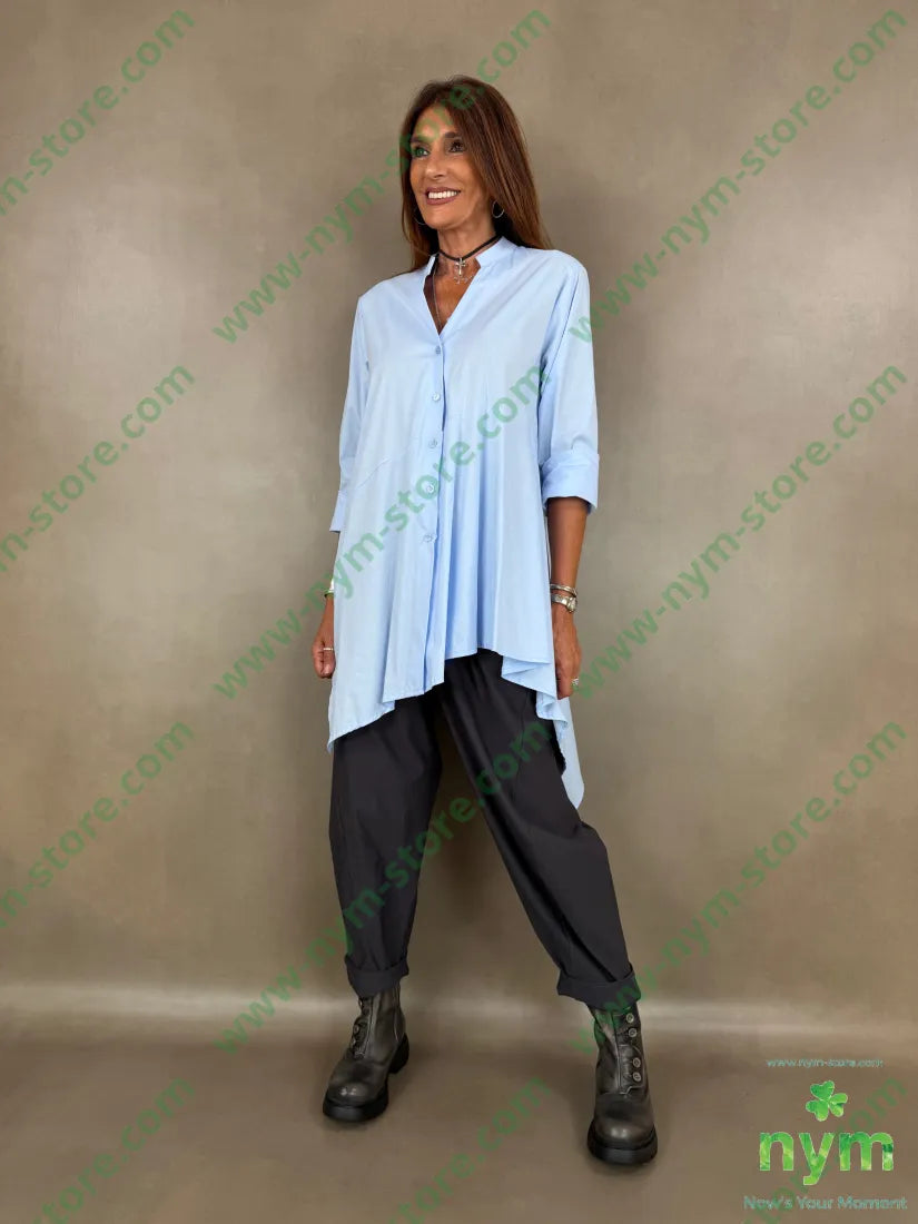 camicia lunga coreana 100co - CAMICIA