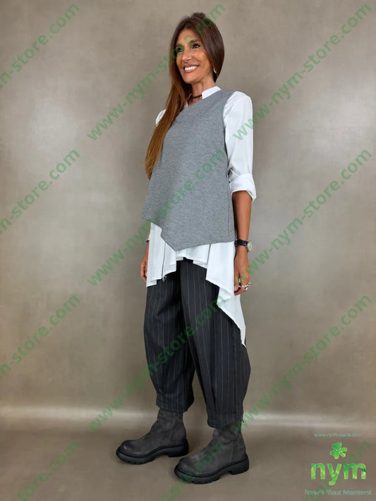 camicia lunga coreana 100co - CAMICIA