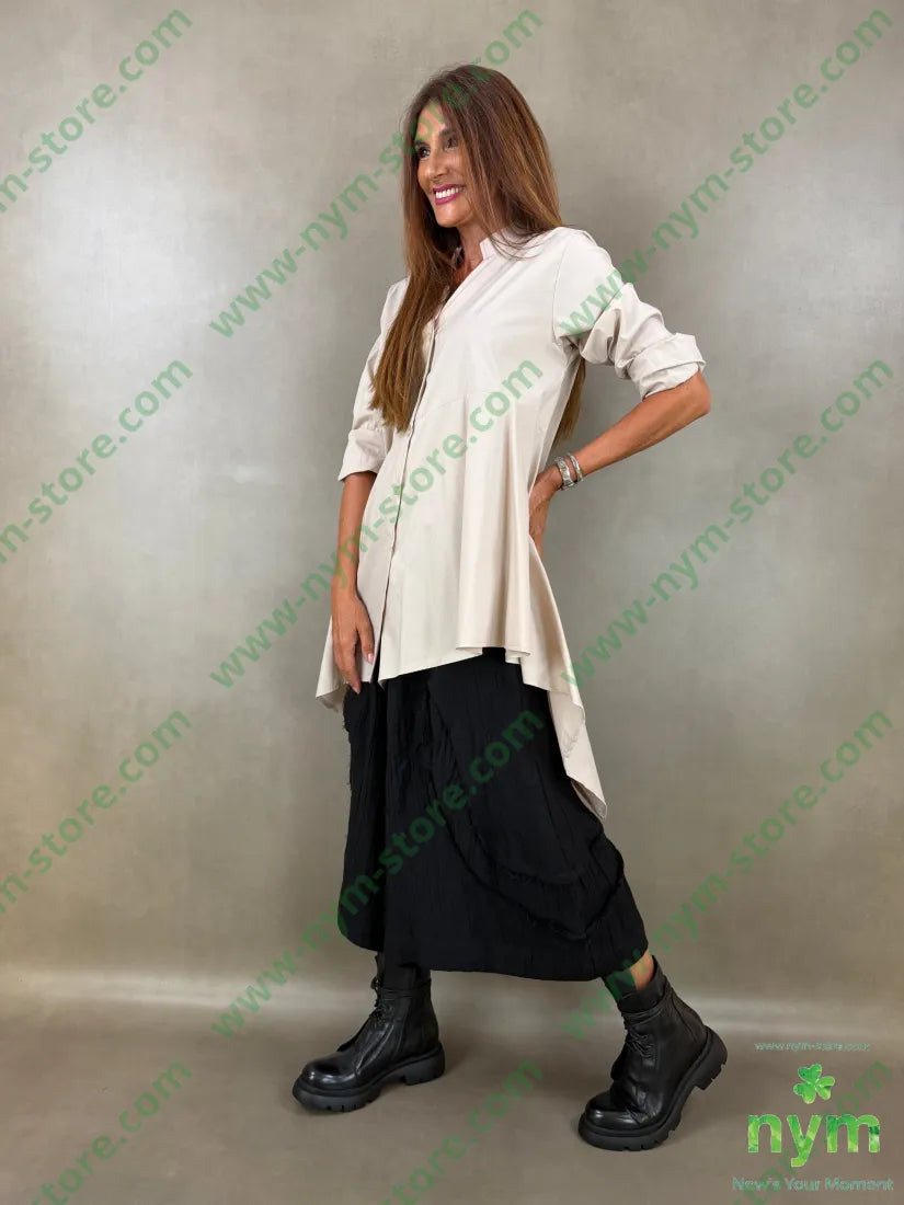 camicia lunga coreana 100co - CAMICIA