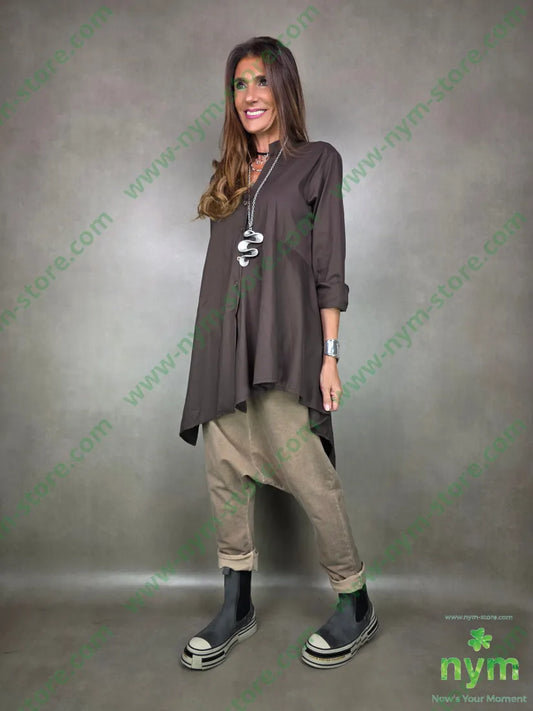 camicia lunga coreana 100co CAMICIA