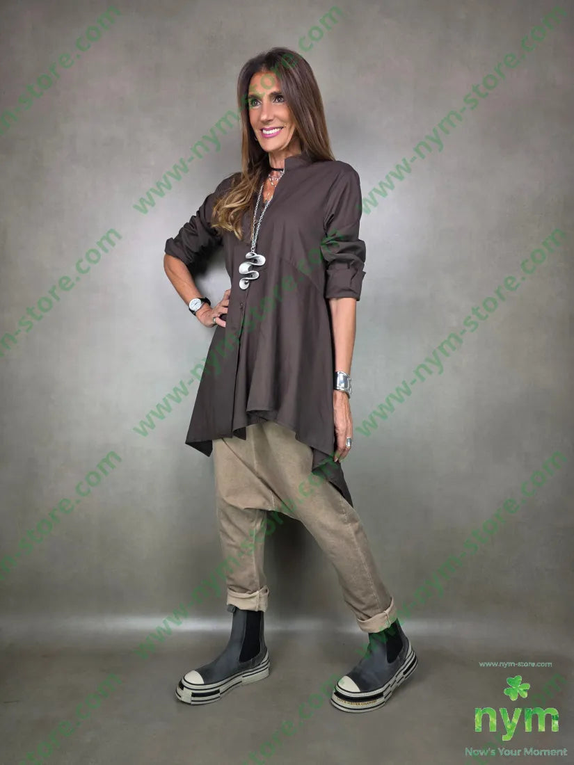 camicia lunga coreana 100co CAMICIA