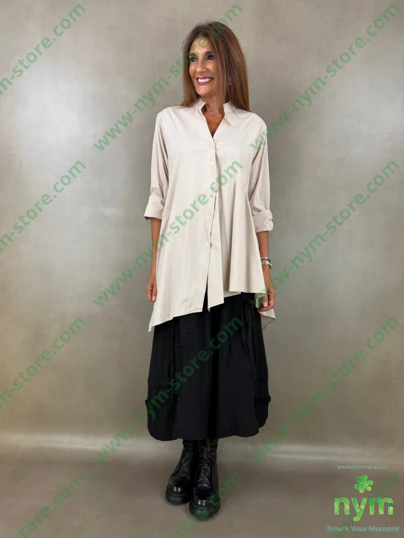 camicia lunga coreana 100co - CAMICIA