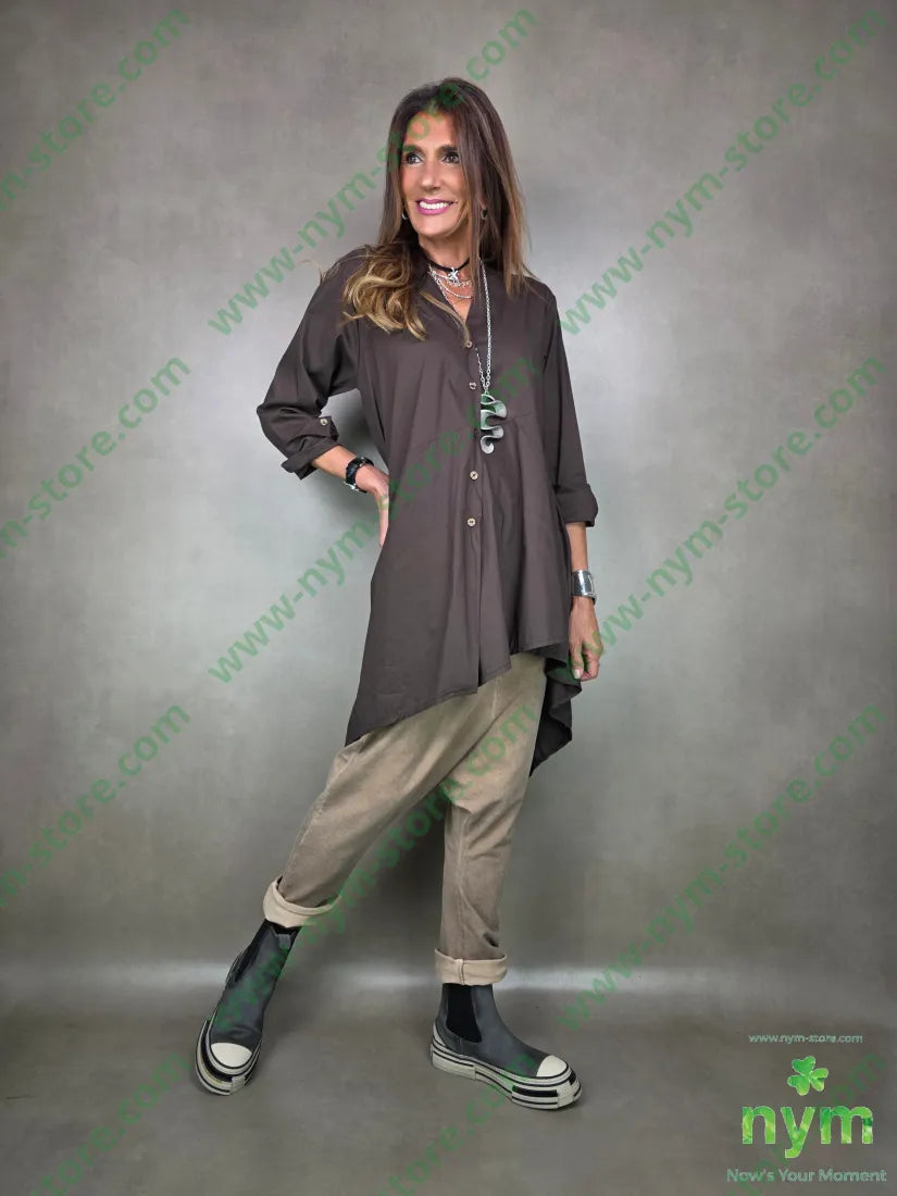 camicia lunga coreana 100co CAMICIA