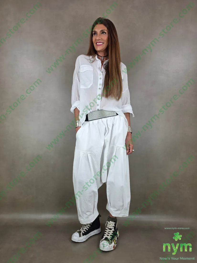 camicia mussola multibottoni 100co - CAMICIA