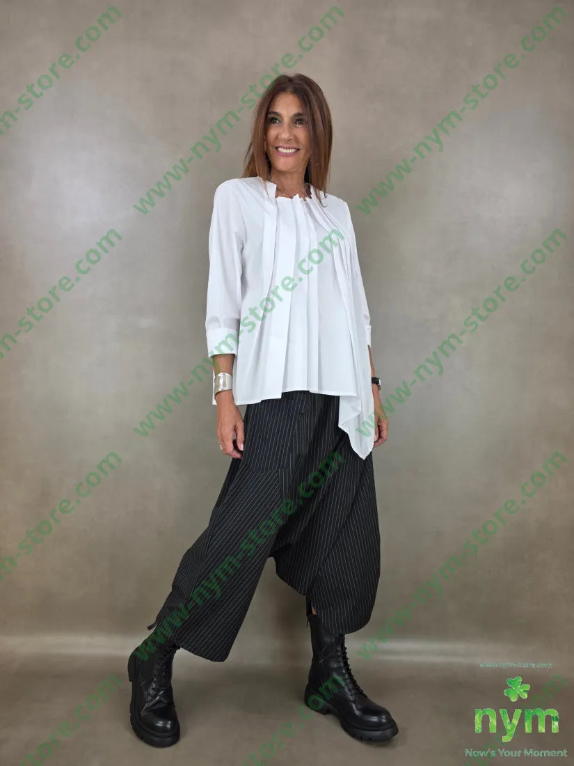 camicia pieghe davanti 100co - CAMICIA
