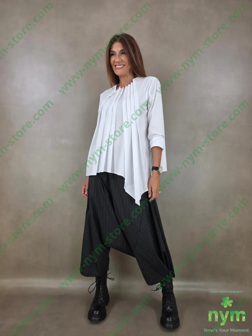 camicia pieghe davanti 100co - CAMICIA