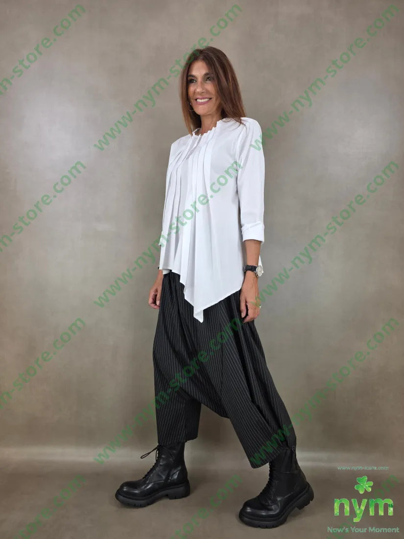 camicia pieghe davanti 100co - CAMICIA
