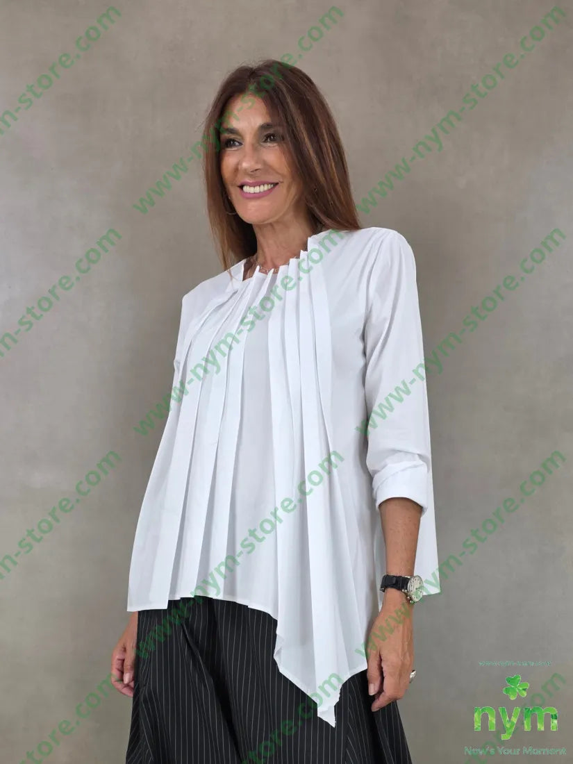 camicia pieghe davanti 100co - CAMICIA