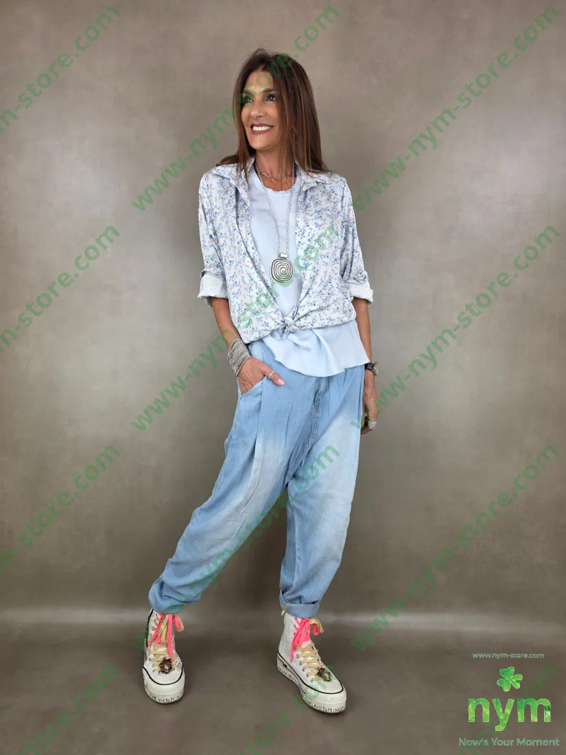 camicia provenzale raso viscosa 100vi - U / AZZURRO / PE26 - CAMICIA