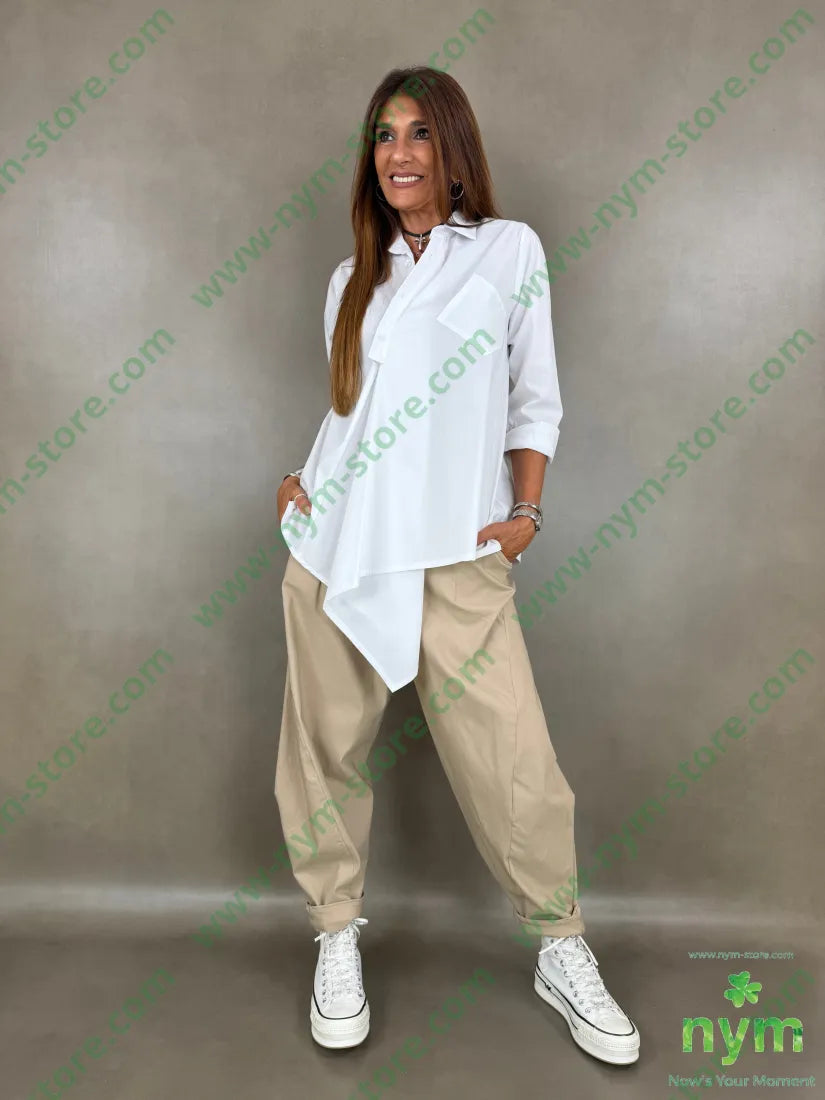 camicia tasca obliqua 100co - CAMICIA