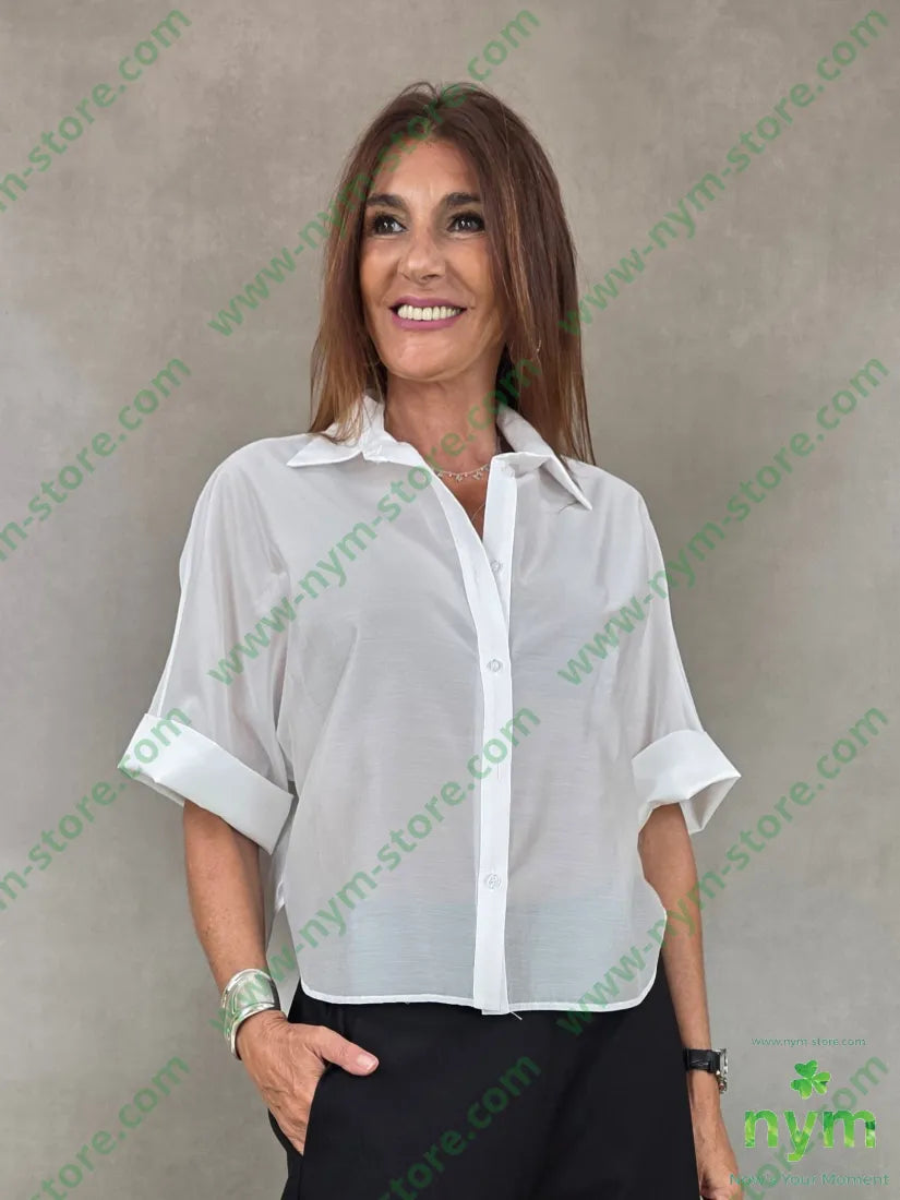 camicia trasparente m34 85ly15pl - U / PANNA / AI26 - CAMICIA