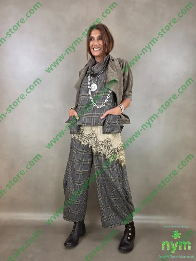 pantalone check 63pl34vi3eea - U / FANGO / AI26 - PANTALONE