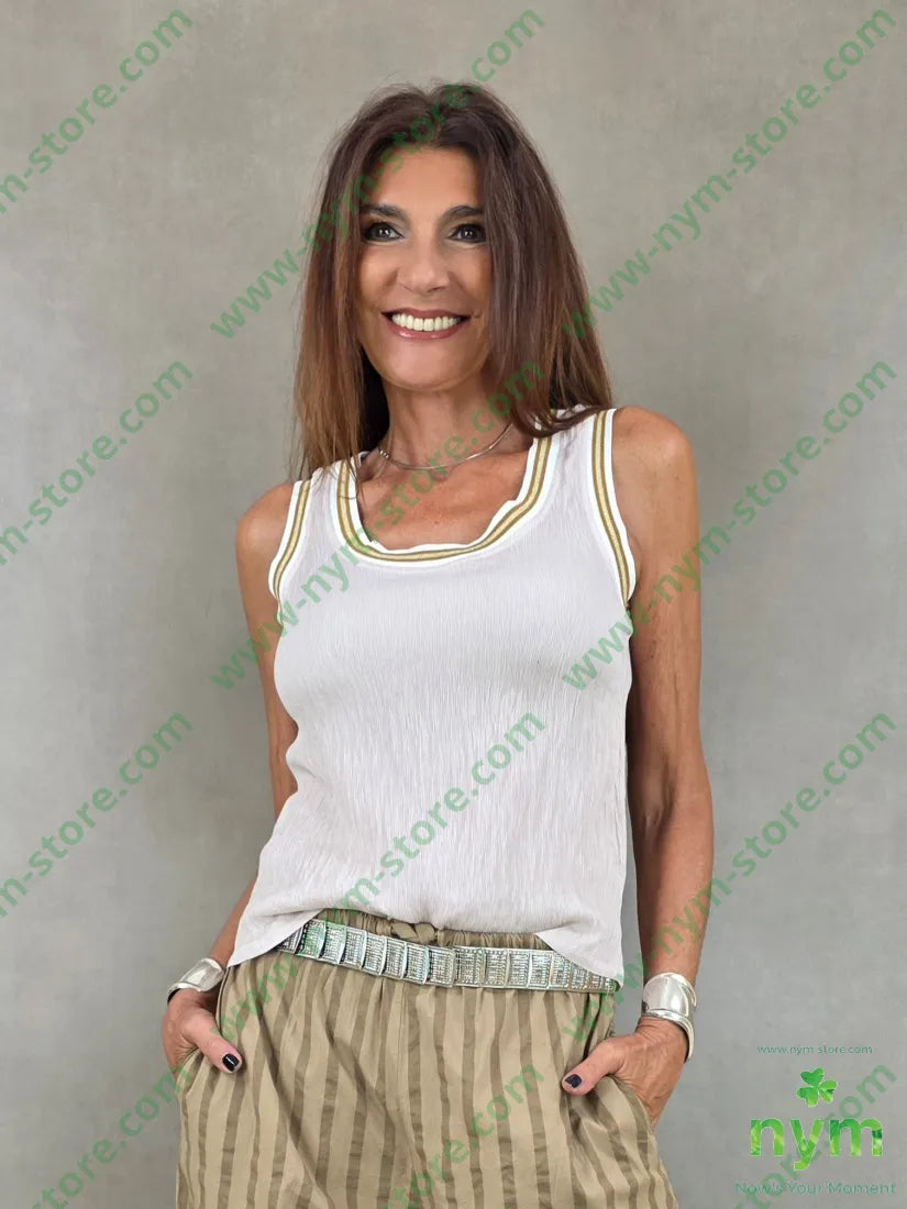 canotta bordi colorati 72vi22pl6ly - U / CIPRIA / PE26 - TOP