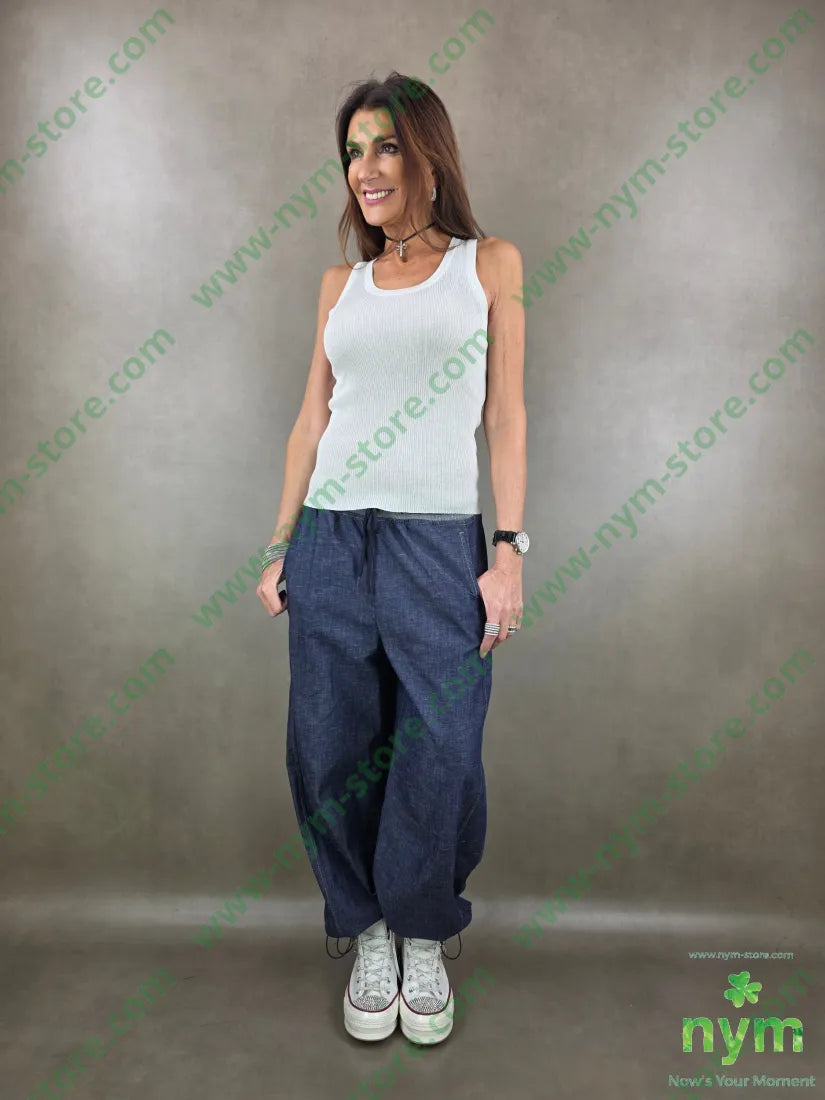 canotta filo lurex 85ly15ny U / ARGENTO / PE26 TOP