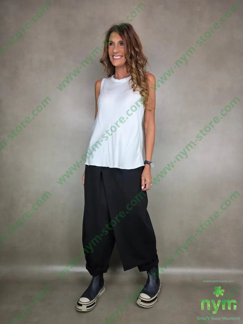 canotta girocollo viscosa 100vi TOP