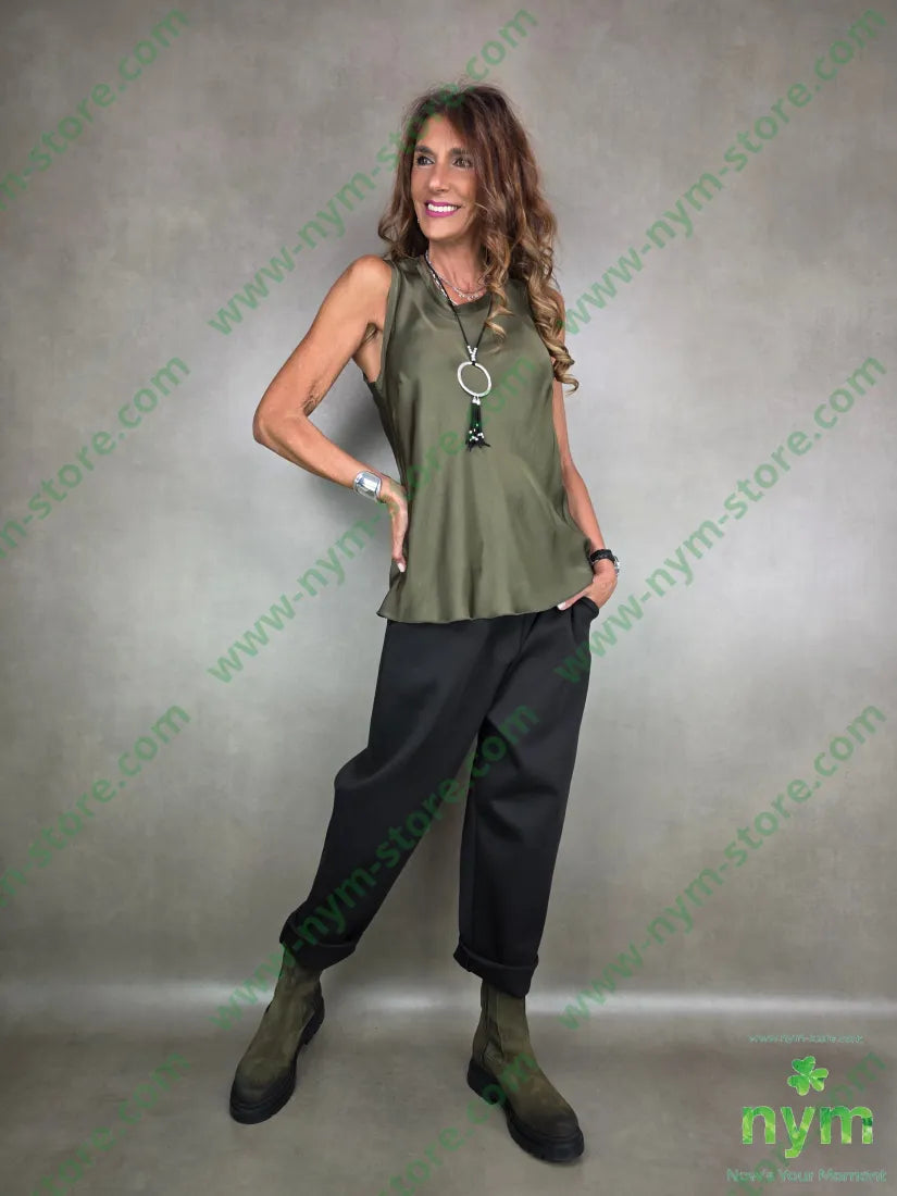 canotta girocollo viscosa 100vi TOP