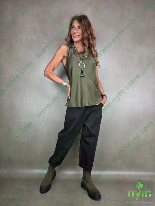 canotta girocollo viscosa 100vi TOP