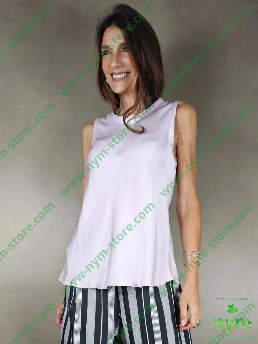 canotta girocollo viscosa 100vi U / ROSA / AI25 TOP