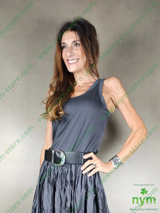 canotta jam lyocell 100ly U / ANTRACITE / PE25 TOP