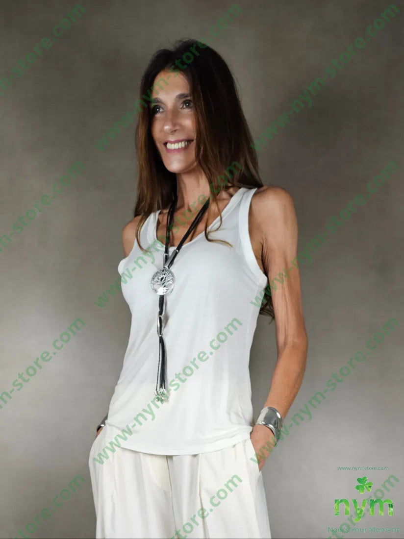 canotta jam lyocell 100ly U / PANNA / PE25 TOP