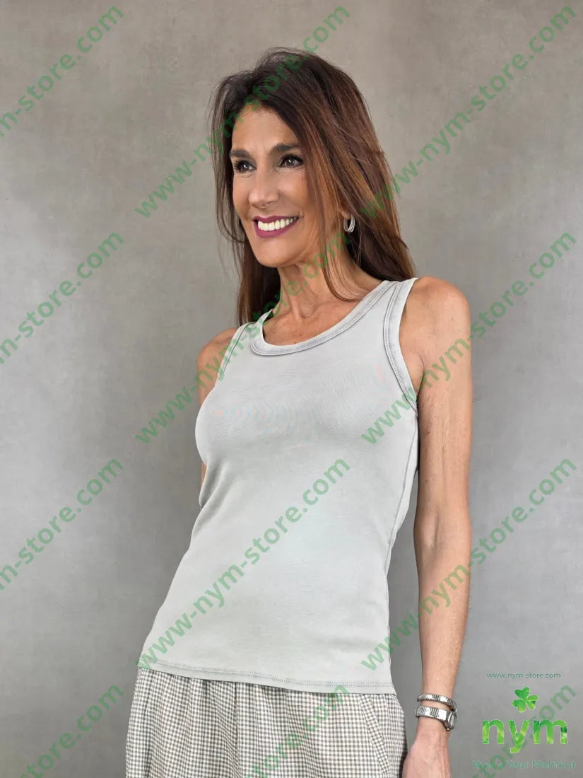 canotta maltinta stretta 100co U / BEIGE / PE26 TOP