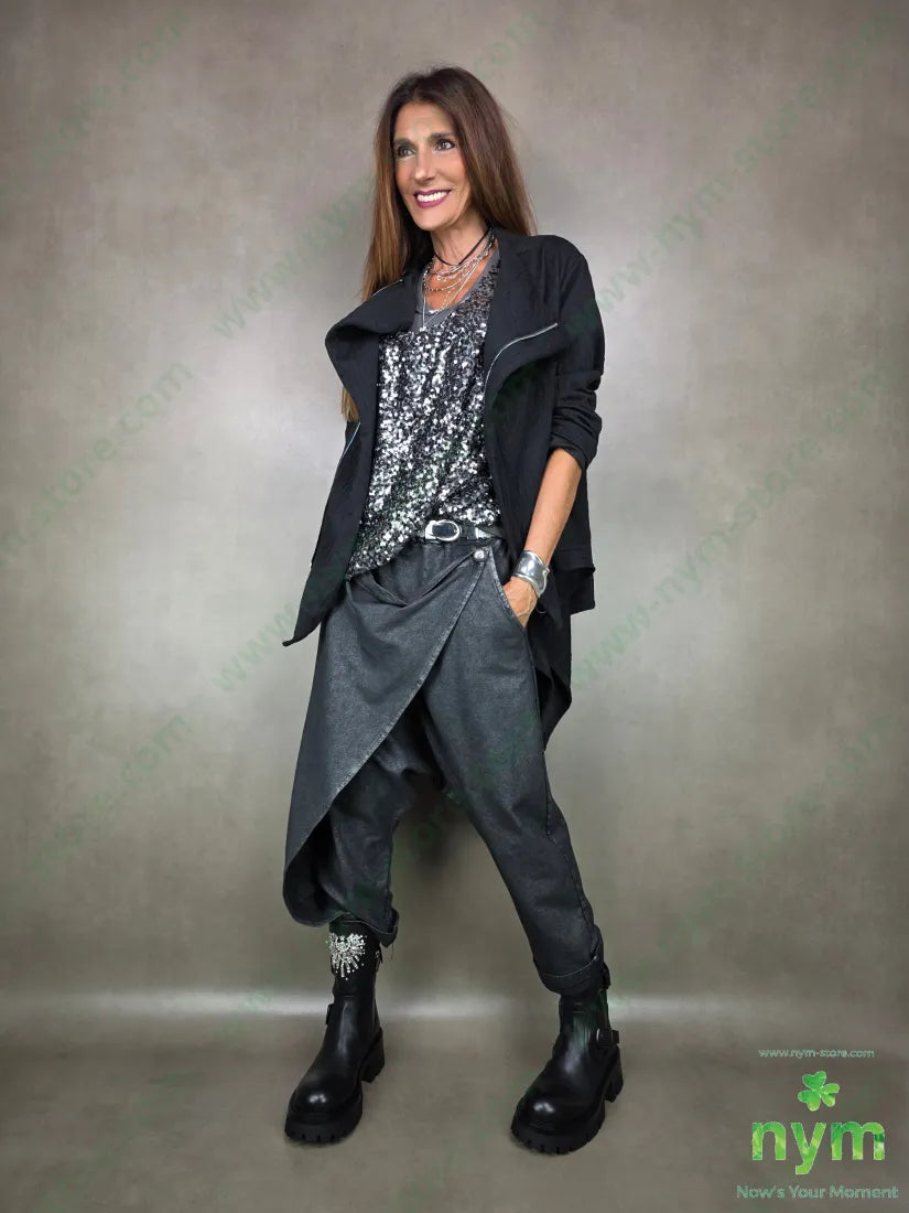 canotta paillettes over 100pl TOP