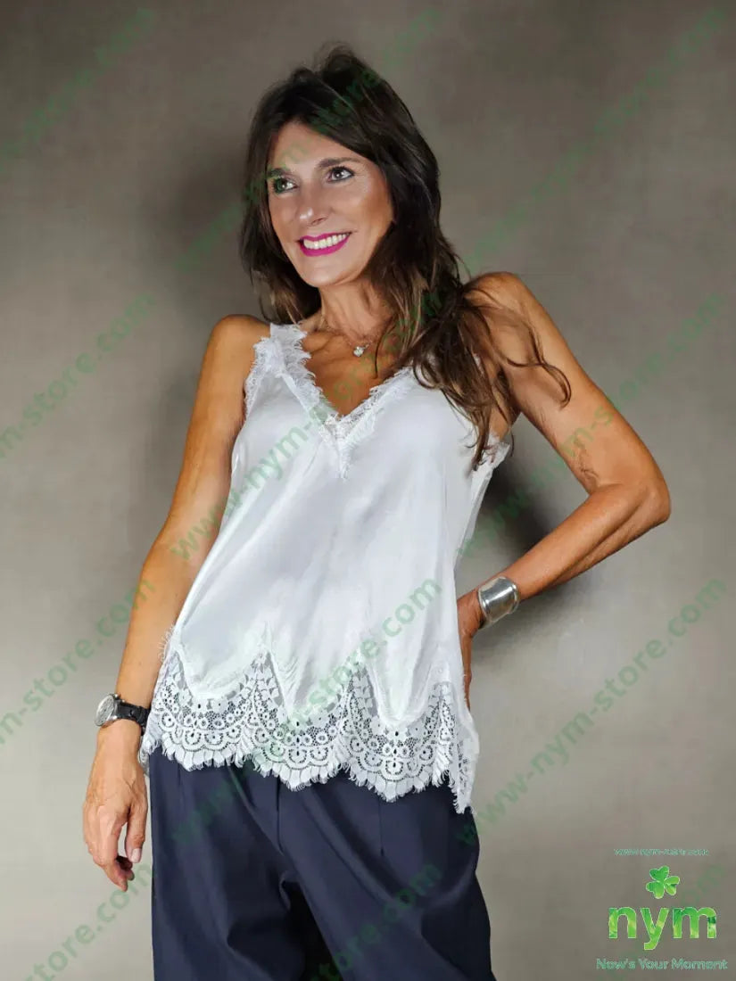 canotta pizzo fondo 100vi TOP