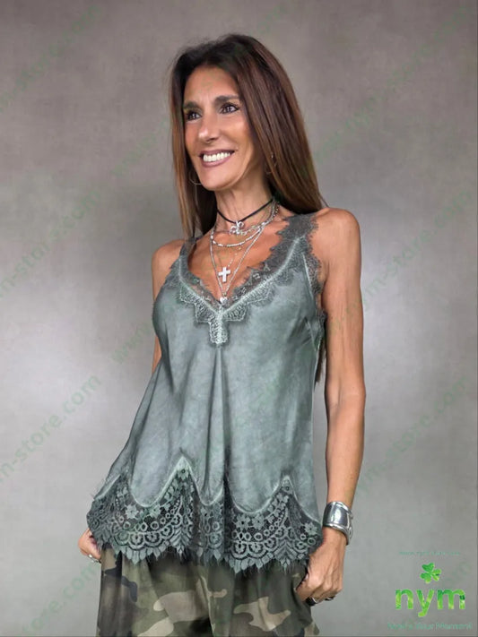 canotta pizzo fondo 100vi TOP