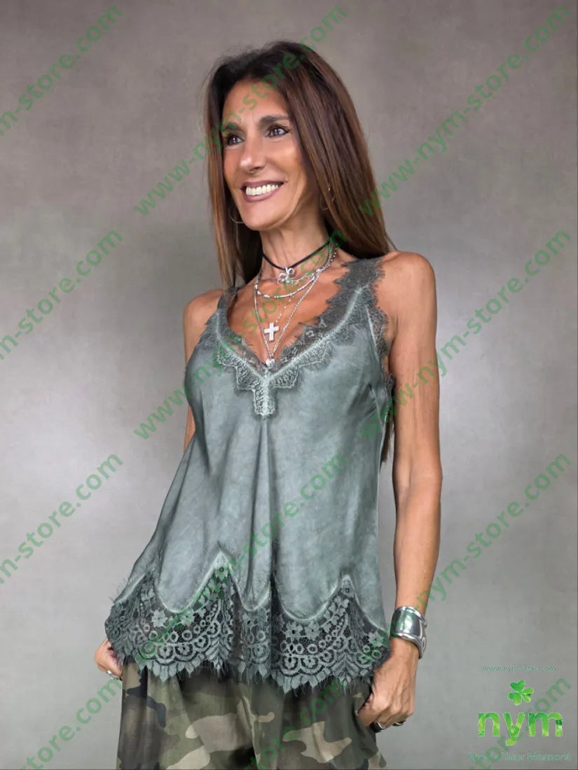 canotta pizzo fondo 100vi TOP