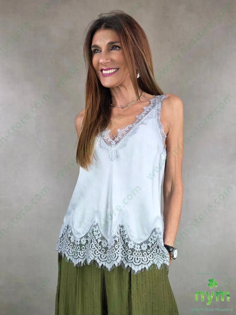 canotta pizzo fondo 100vi U / PERLA / AI25 TOP