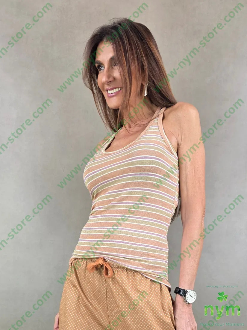 canotta vogatore lurex 64vi17pl14pa5ea - U / RIGA C / PE26 - TOP