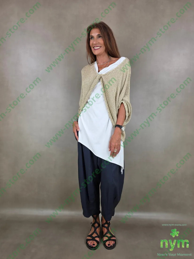 canottiera collo drappeggio 95co5ea - TOP