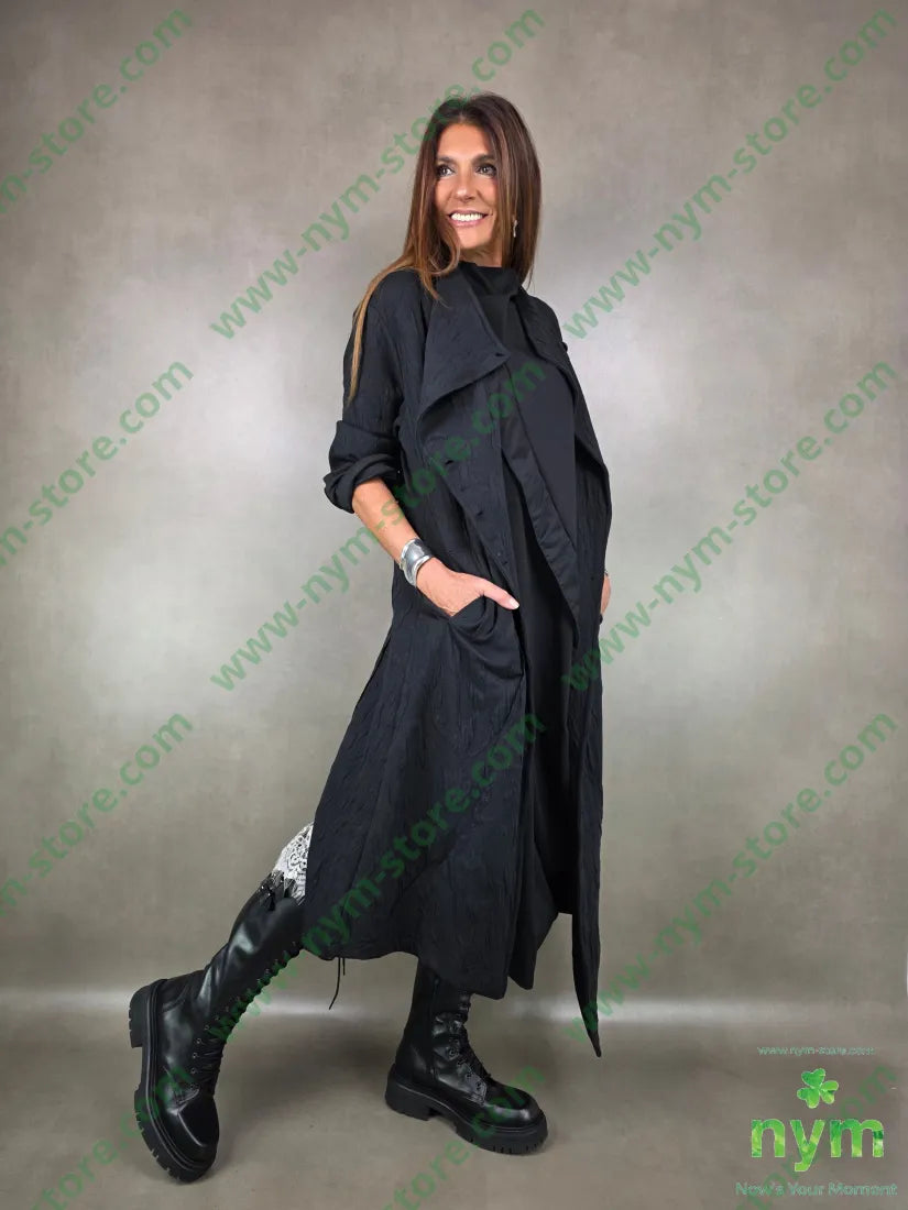 cappotto asimmetrico tessuti a maglia 63pl43co1ea CAPOSPALLA