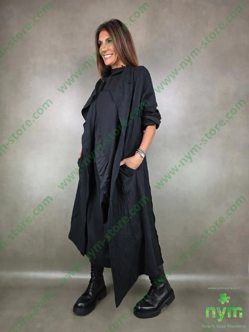 cappotto asimmetrico tessuti a maglia 63pl43co1ea CAPOSPALLA