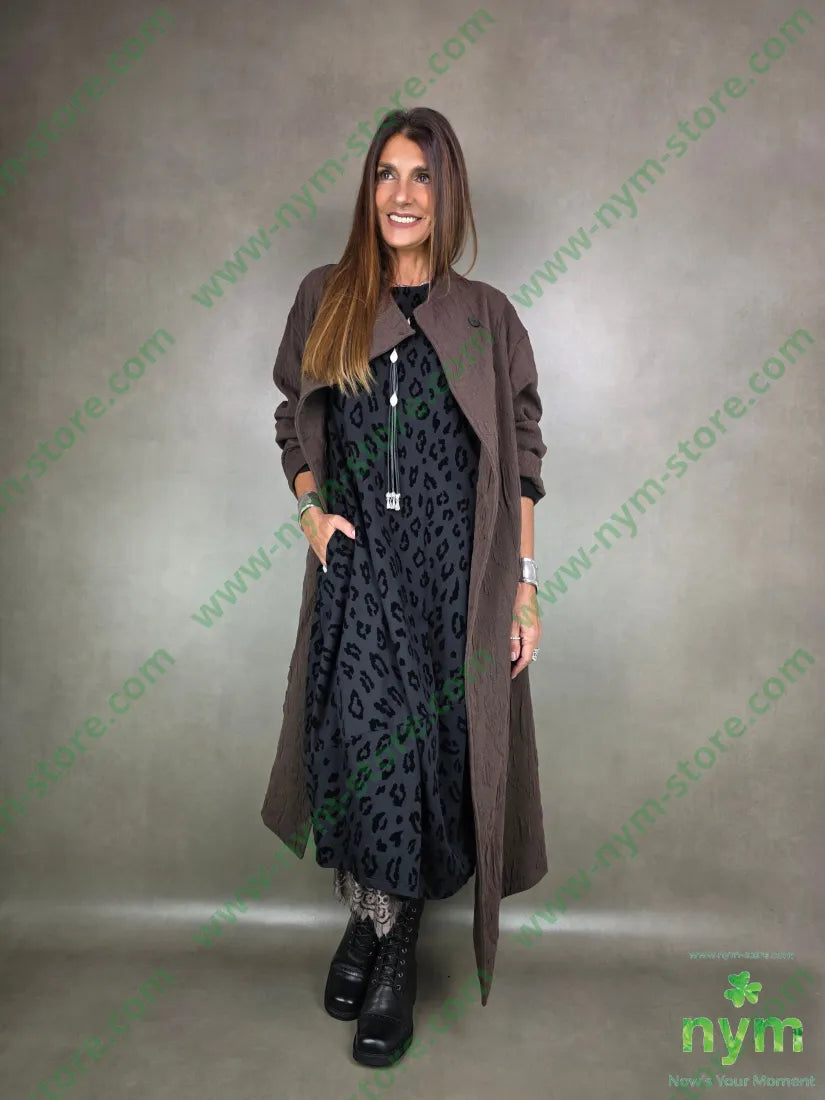 cappotto asimmetrico tessuti a maglia 63pl43co1ea CAPOSPALLA