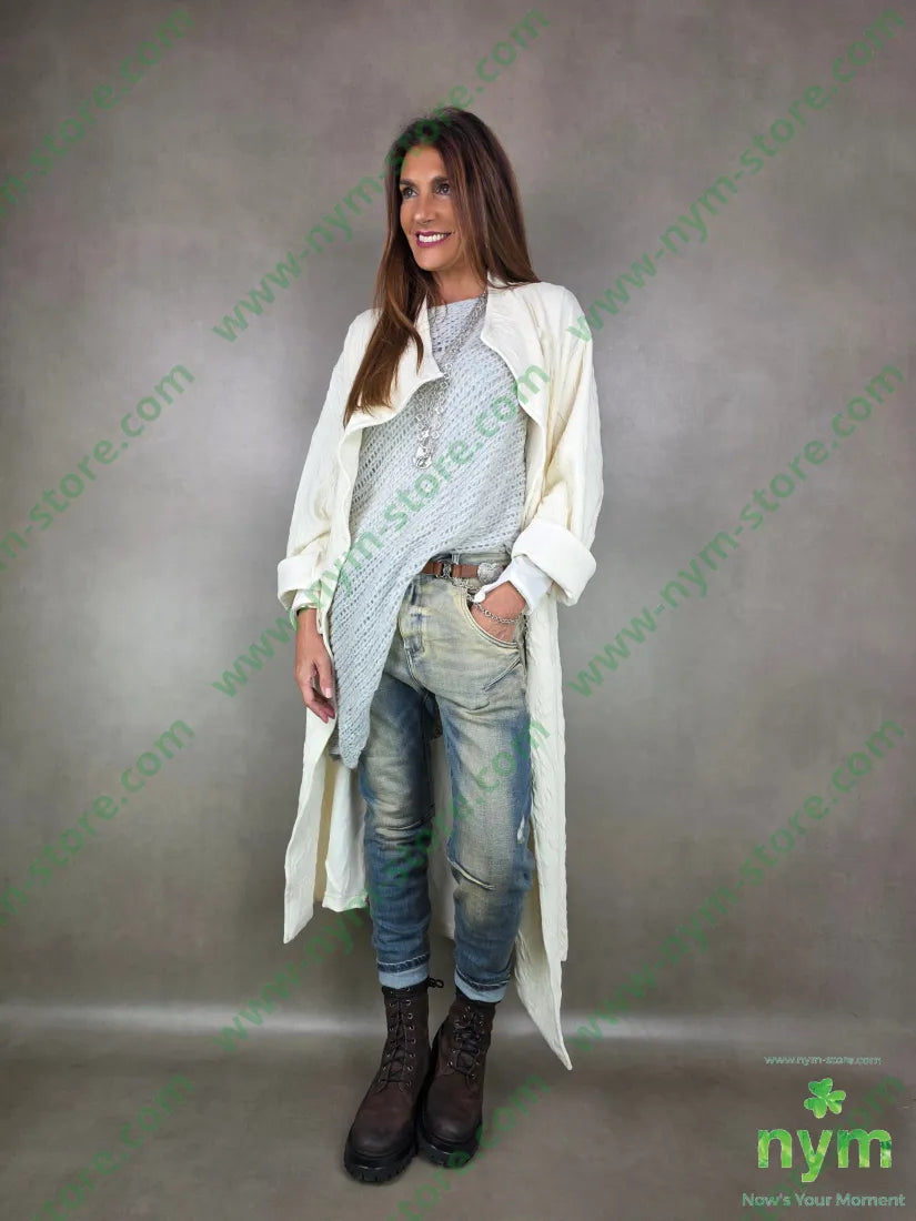 cappotto asimmetrico tessuti a maglia 63pl43co1ea CAPOSPALLA