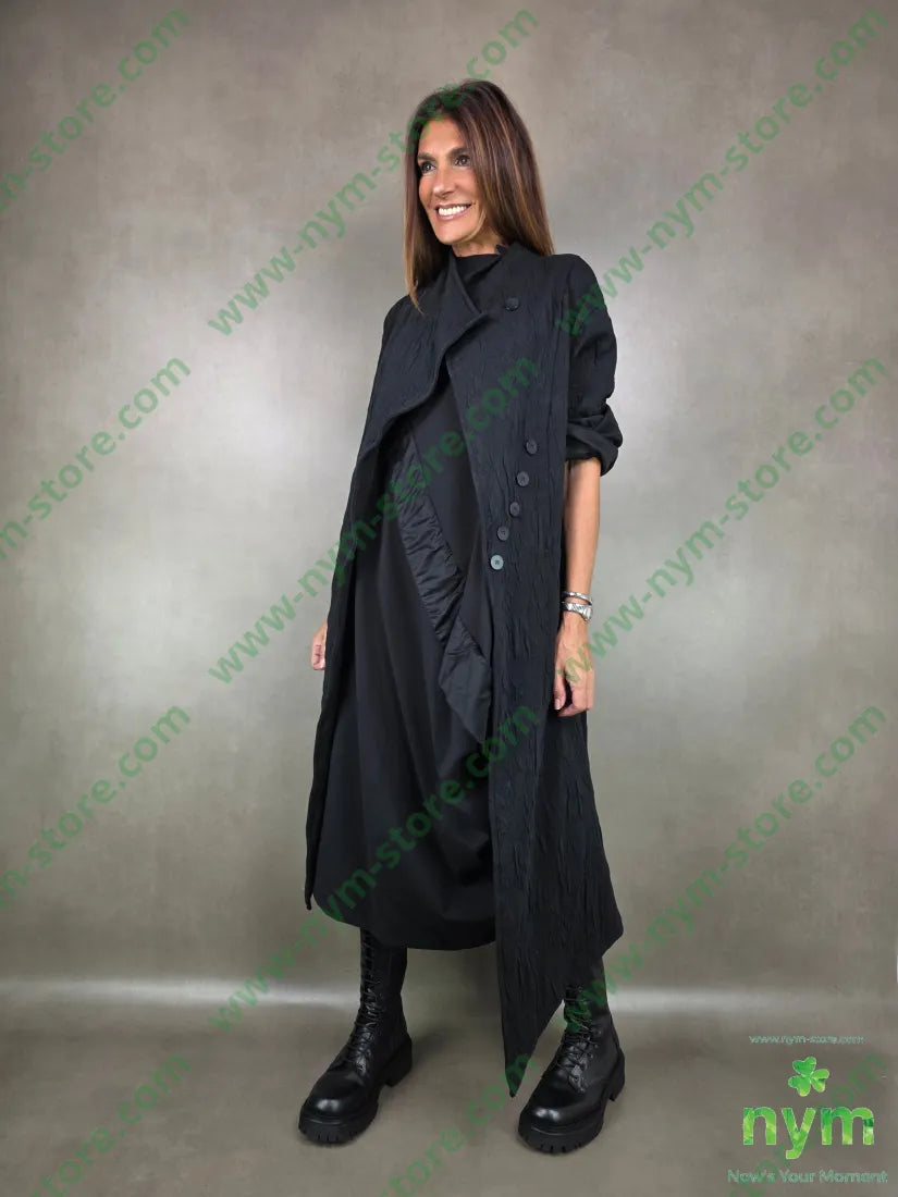 cappotto asimmetrico tessuti a maglia 63pl43co1ea CAPOSPALLA