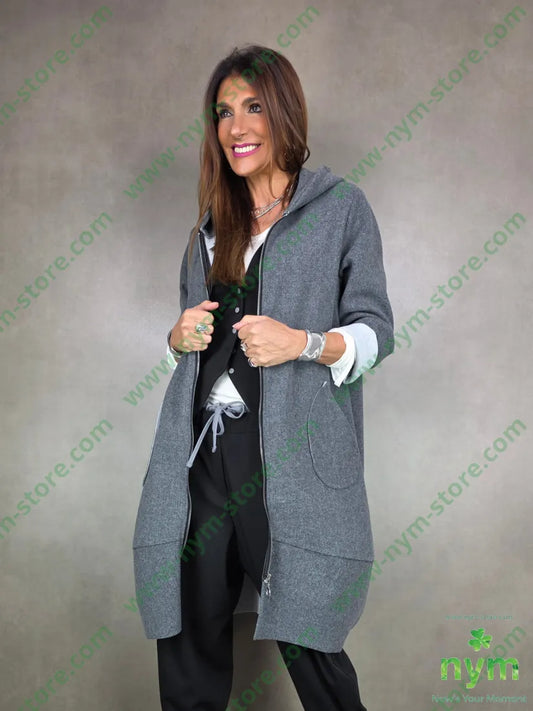 cappotto panno cappuccio 100pl U / GRIGIO C. / AI25 CAPOSPALLA