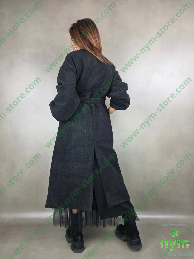 cappotto quattro bottoni 100pl U / NERO / AI25 CAPOSPALLA
