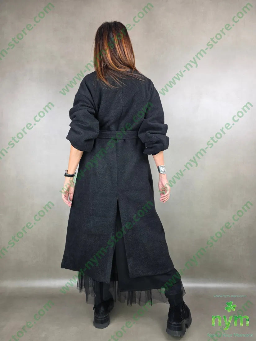 cappotto quattro bottoni 100pl U / NERO / AI25 CAPOSPALLA
