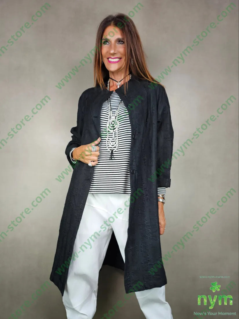 cappotto senza collo 68pl20co8wo U / NERO / AI25 CAPOSPALLA