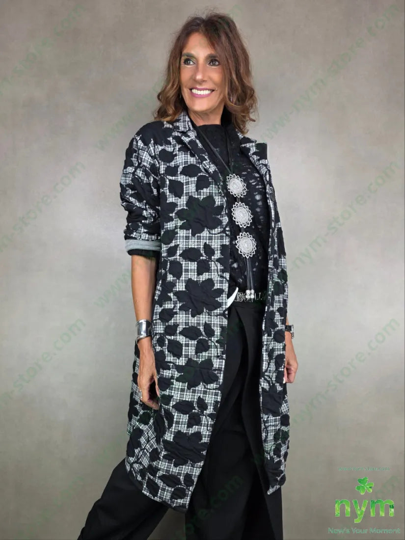 cappotto tessuto a maglia 53pl46co1ea U / PANNA / AI25 CAPOSPALLA